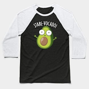 Stare-vocado Funny Avocado Puns Baseball T-Shirt